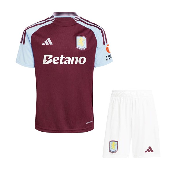 Camiseta Aston Villa Replica Primera Ropa Niño 2024/25